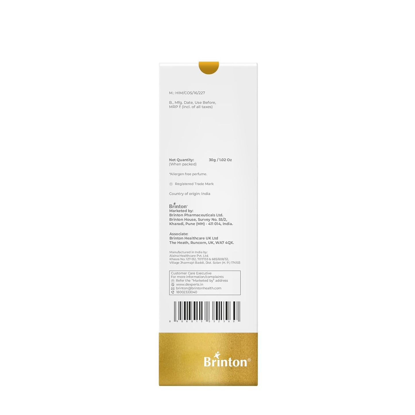 Brinton d'experts Anti Aging Cream - 30 gms