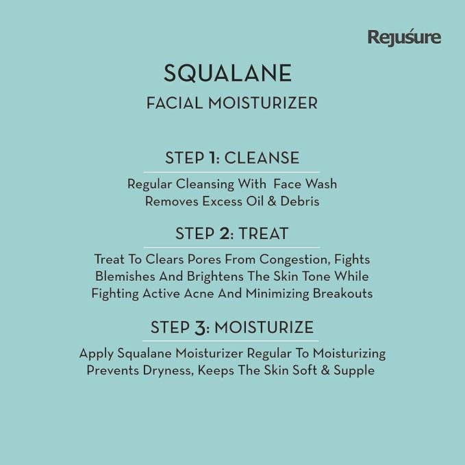 Rejusure Plant Derived Squalane + Vitamin E Face Moisturizer - 50 Ml