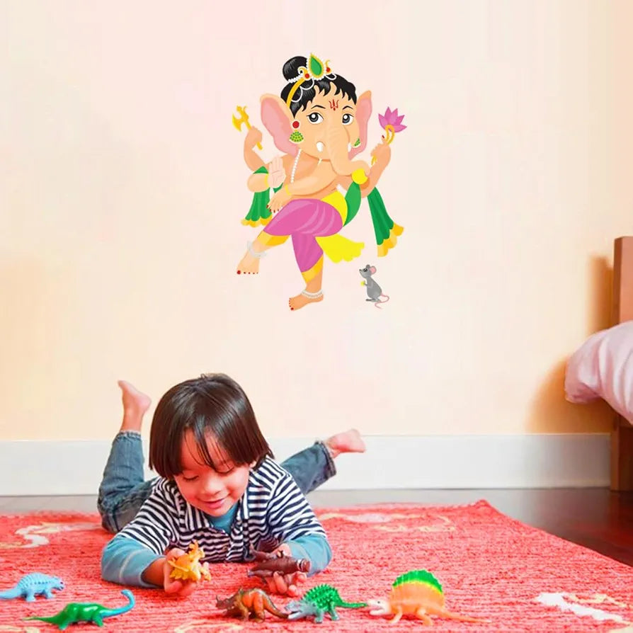 Rangoli White Glossy Vinyl Wall Sticker Premium Self-Adhesive Waterproof Parent-2 Design-12