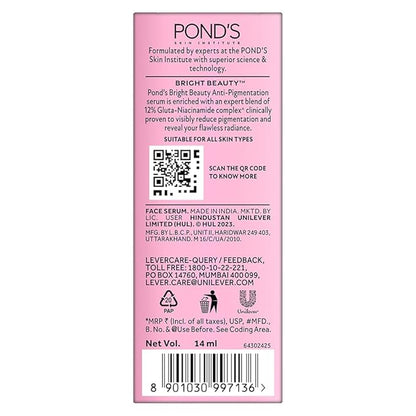 Pond's Bright Beauty 12% Gluta-Niacinamide Complex Serum - 14 ml