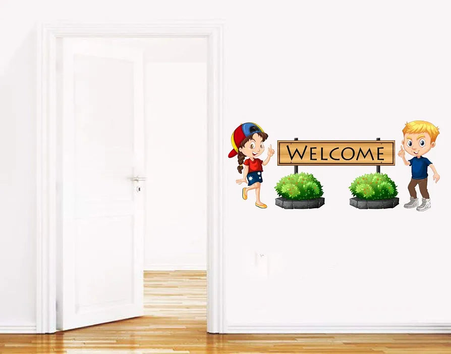 Decal O Decal Vinyl Welcome Wall Tile Fridge Sticker Multicolour 27.55 x 0.39 x 11.81 Inches