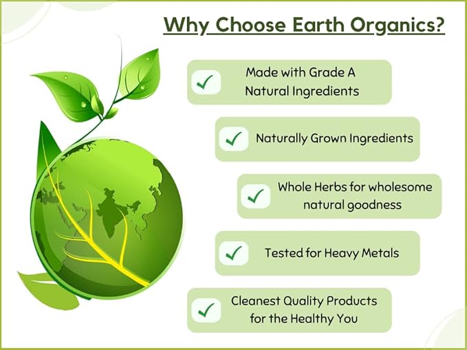 Earth Organics Organic Wheatgrass Powder - 170 gms
