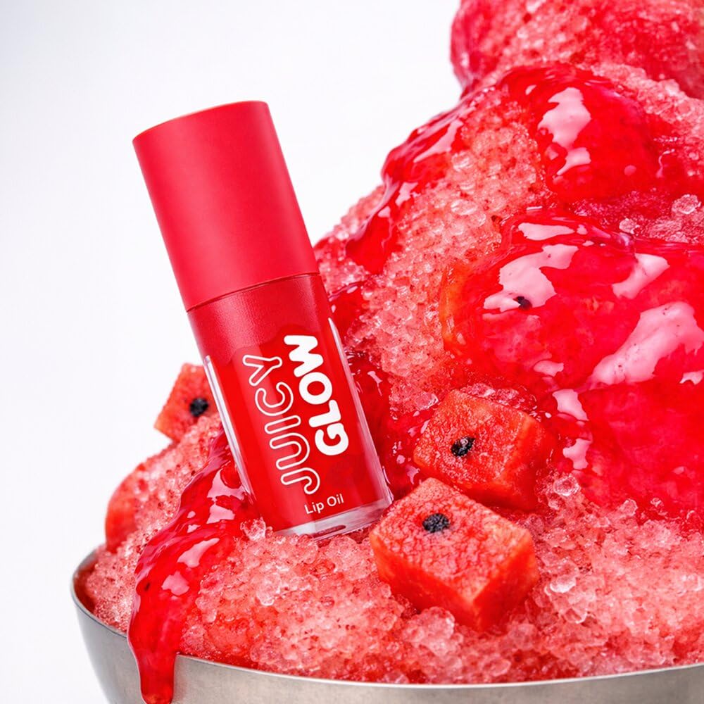 Daily Life Forever52 Juicy Glow Lip Oil â€“ Hydrating Tinted Lip Gloss, Plumping & Nourishing Formula | Non-Sticky, High Shine Gloss | Sheer Juicy Tint for Soft Lips (Sour Watermelon-03, Juicy Lip Glow) | Hydrating Lip Oil