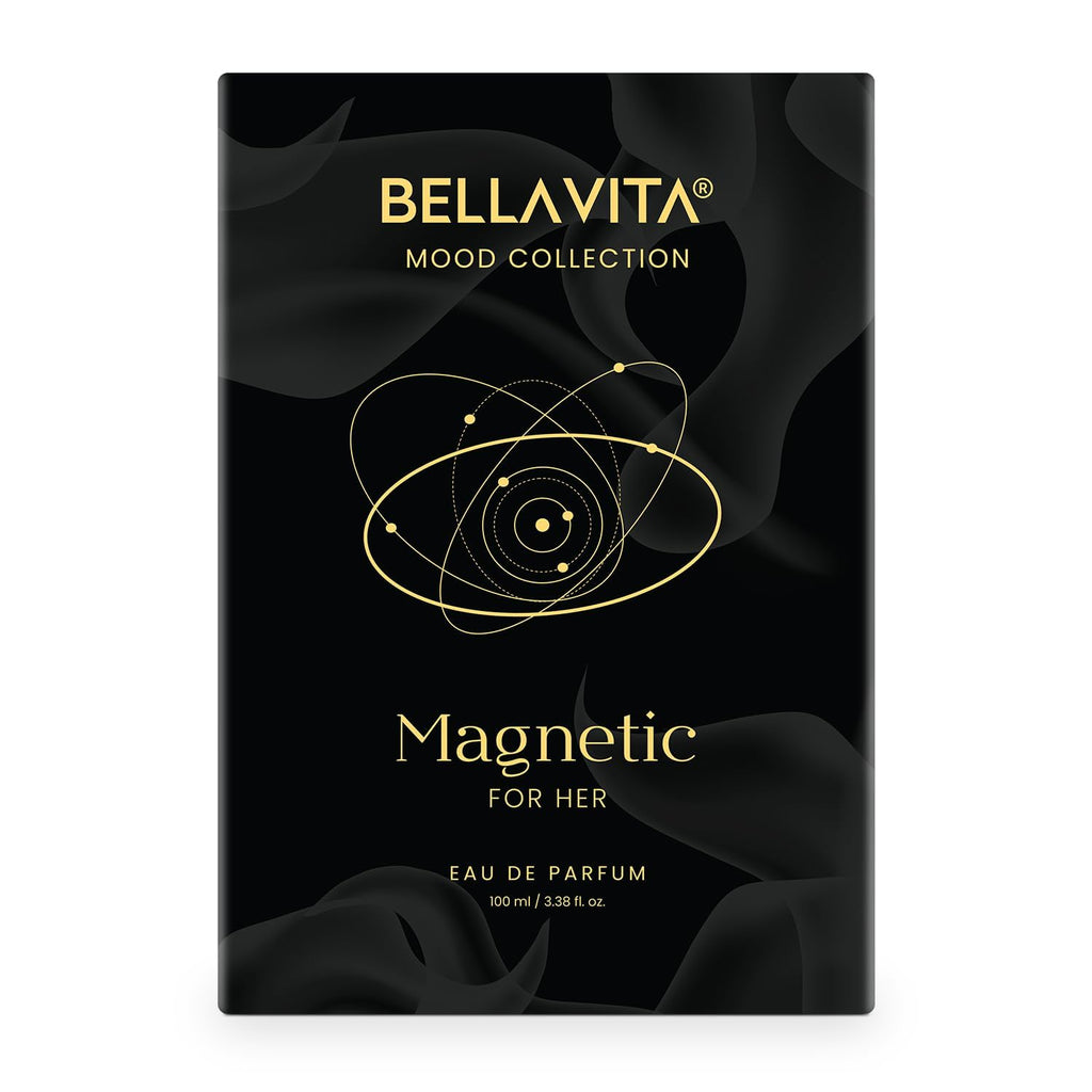 BELLAVITA Mood Collection Magnetic 100ml EDP Perfume for Women | Cherry, Jasmine and Rose | Fruity and Floral Long Lasting Fragrance Perfume for Woman