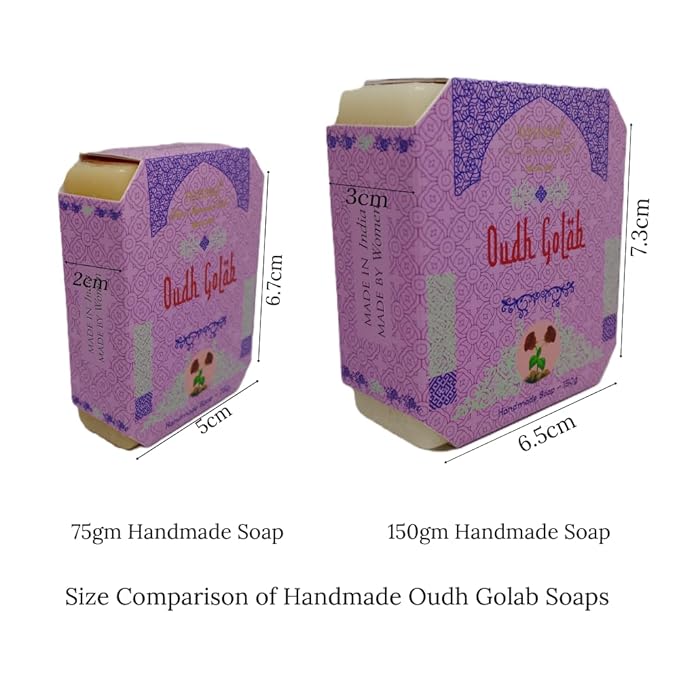 Nyassa Premium Oudh Golab Handmade Natural Bathing Soap - 150 Gms