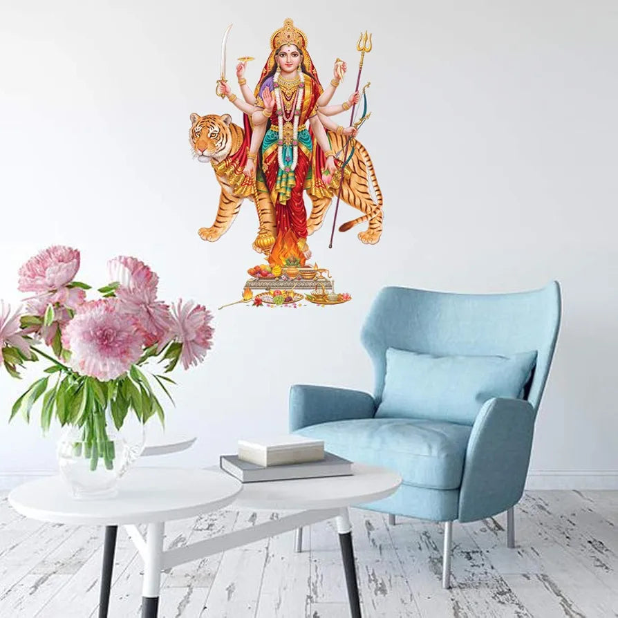 Rangoli White Glossy Vinyl Wall Sticker Premium Self-Adhesive Waterproof Parent-6 Design-18