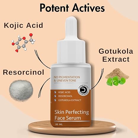 Dermistry Kojic Acid Pigmentation Dark Spot Tan Removal Skin Lightening Face Serum - 30 ml