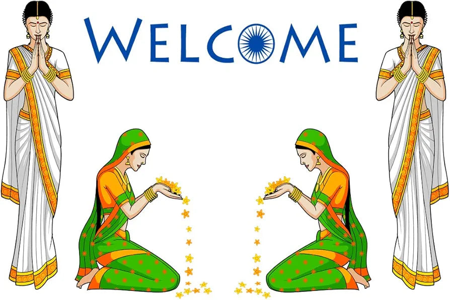Rangoli Vinyl Wall Sticker Self-Adhesive Wall Decor Design-1