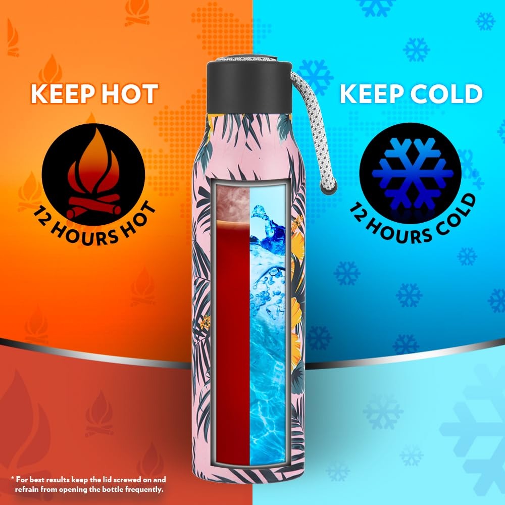 Borosil AquaSoul Tropical Water Bottle