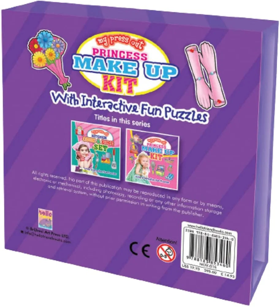 Hello Friend Princess MakeUp Kit Set With Interactive Fun Puzzles Of 5 Colourful Spreads, 4+ yrs