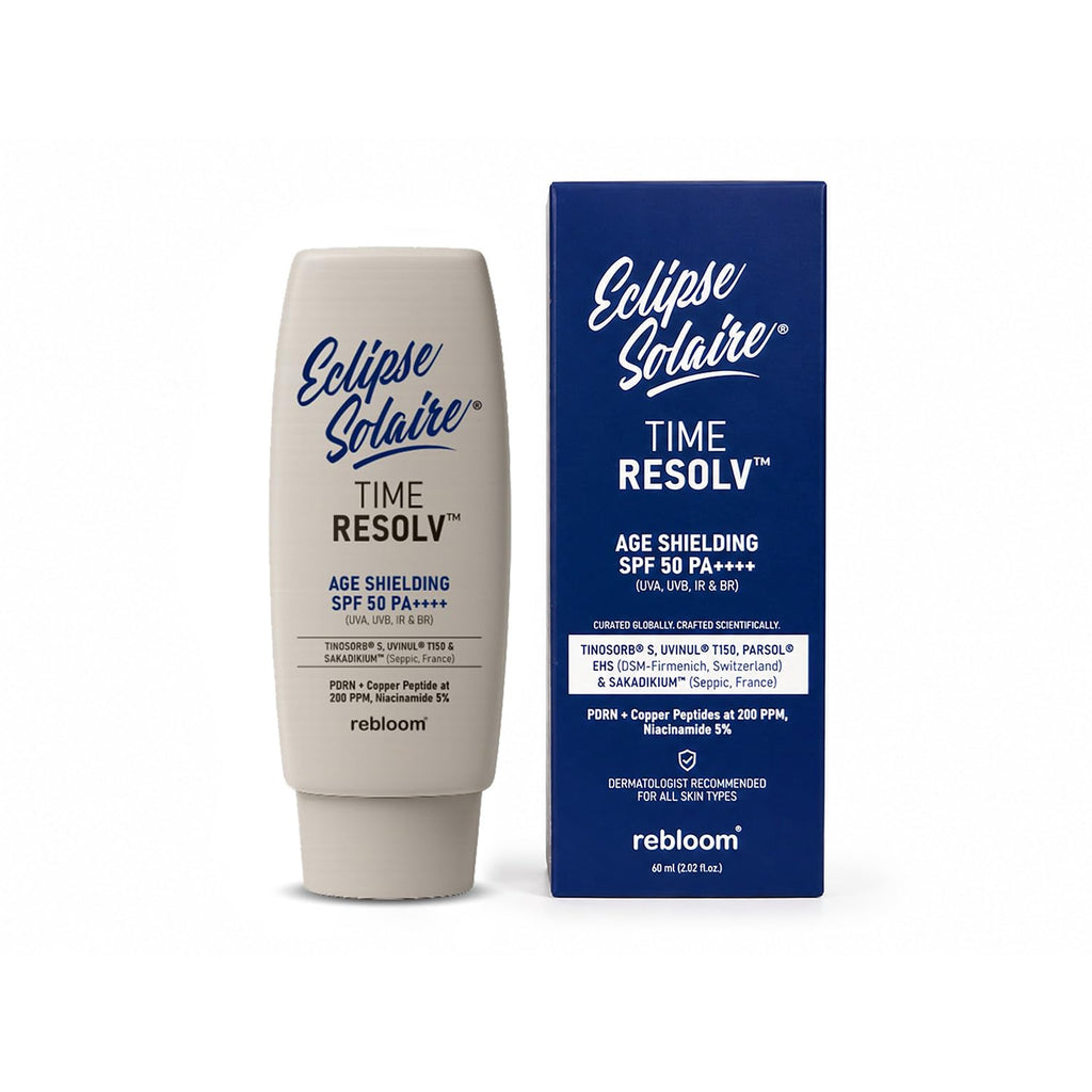 Eclipse Solaire TimeResolv Age Sheilding SPF 50 PA++++ (UVA, UVB, IR & BR) | No white cast | Non-greasy | All Skin Types 60ml