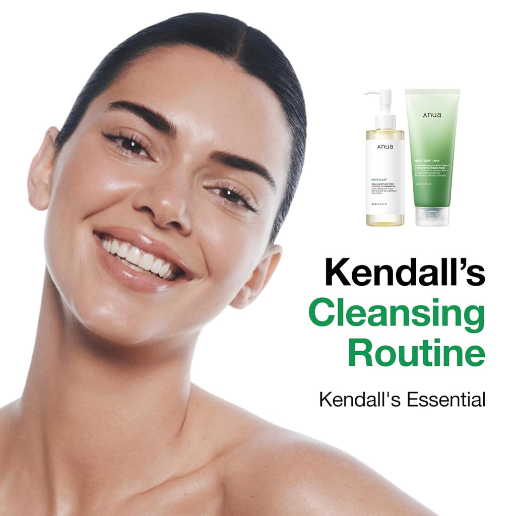Anua Heartleaf Quercetinol Pore Deep Cleansing Foam, Facial Cleanser, for Double Cleansing, BHA, Hyaluronic Acid, Glycerin, Face Wash, Blackhead Remover, Korean Skincare