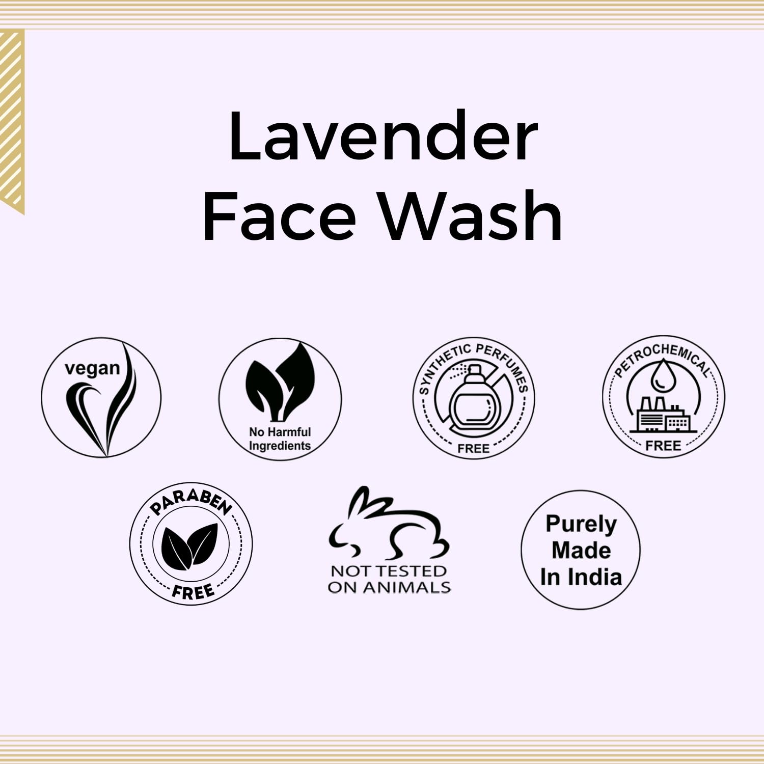 Aroma Treasures Lavender Face Wash for Men & Women | Gentle Daily Cleanser with Neroli, Rosewood & Petitgrain Oils | Acne Control, Oil Balance & Refreshing Glow Facewash – 100ml
