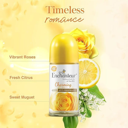 Enchanteur Charming Roll-On Deodorant for Women - 50 ml
