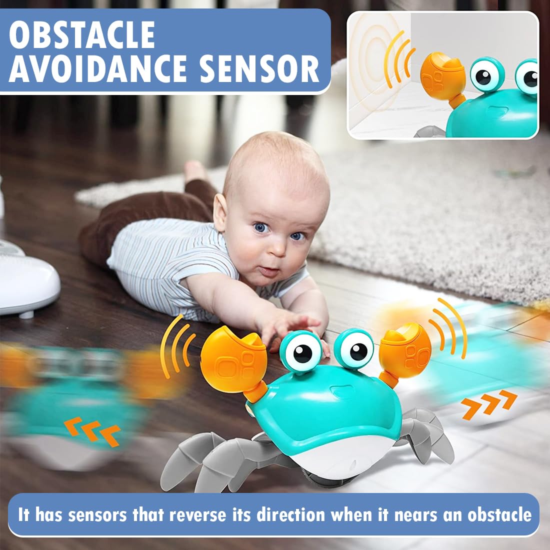 Wembley Dancing Crawling Baby Toys Crawling Crab Toy