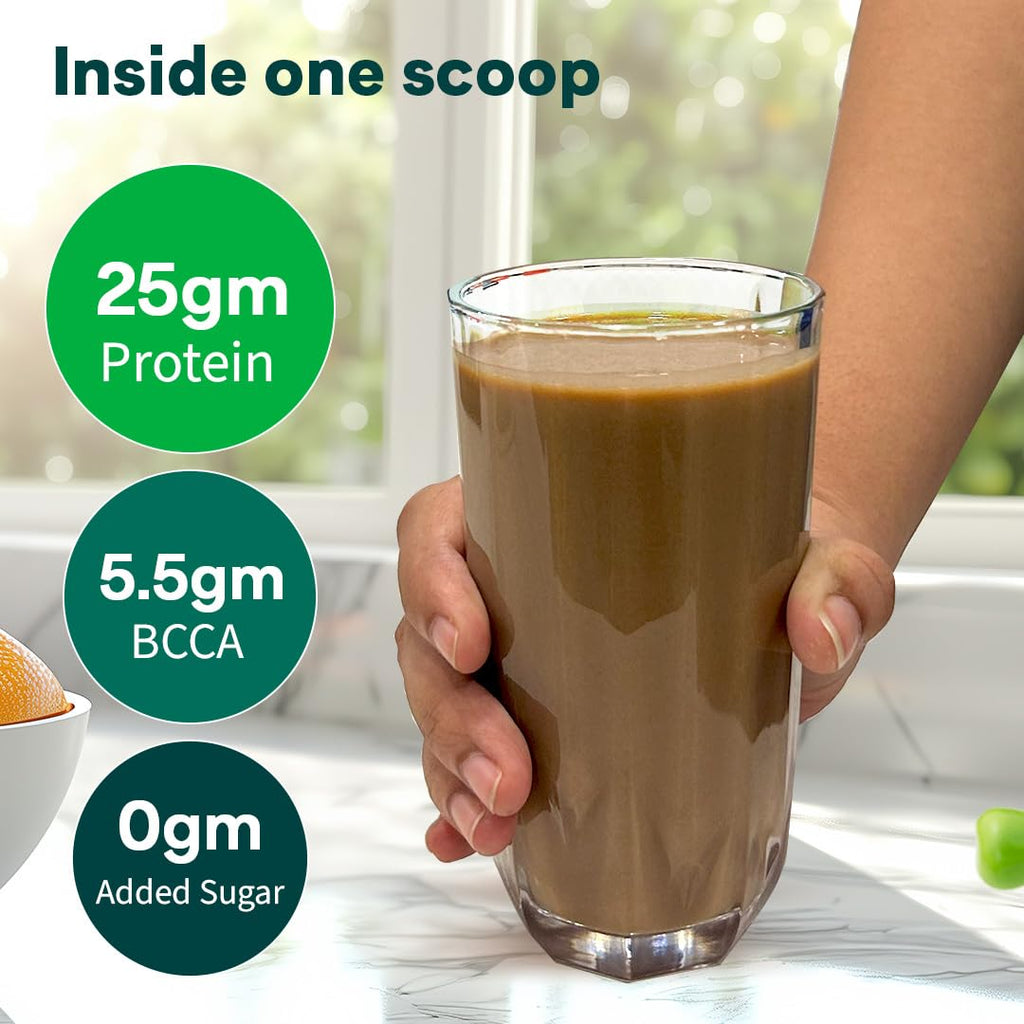 OZiva Bioactive Plant Protein | 25g Protein,5.5 BCAA| Pea Isolate| Plant based Protein Powder for Women & Men | Essential Amino Acids| Protein supplement, Clean, Sugar free, 500g
