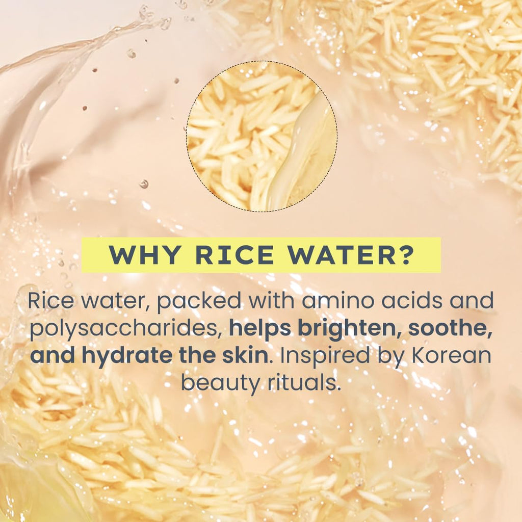 Hyphen 44% Rice Water Brightening Face Serum Pads | 5% Niacinamide & Alpha Arbutin to Reduces Dark Spots & Pigmentation | Toner Pads with Serum for Glowing Glass Skin | All Skin Types - 50N