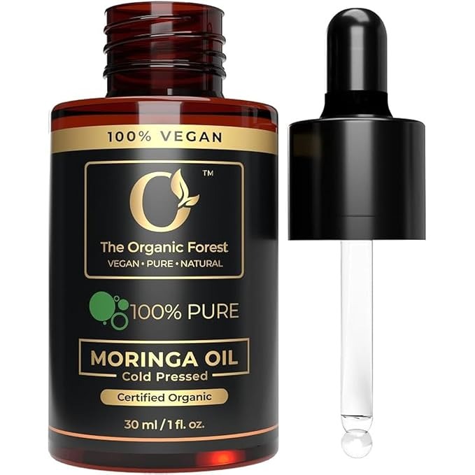 The Organic Forest Organic Moringa Oil - Cold-Pressed - 30 ml