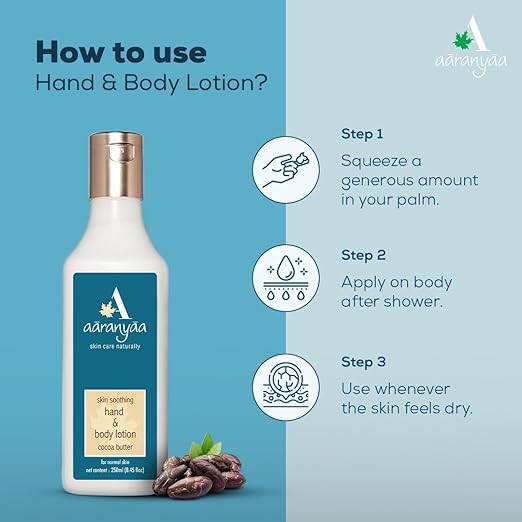 Aaranyaa Hand & Body Lotion Cocoa Butter - 250 ml