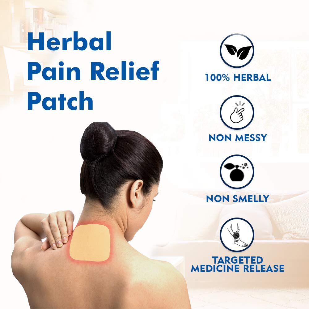 Viopatch Herbal Pain Relief Patch - Pack of 10 Patches | Instant Relief from Muscular Pain & Joint Pain| Natural Pain Relief Patches | No Side Effects