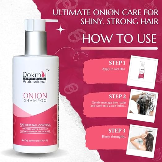 Dokmai London Onion Hair Shampoo for Anti Hair Fall - 300 ml