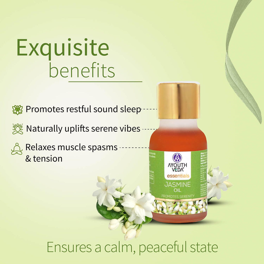 AYOUTHVEDA Jasmine essential oil | For Healthy Skin & Hair | Pure & Natural Aromatherapy oil