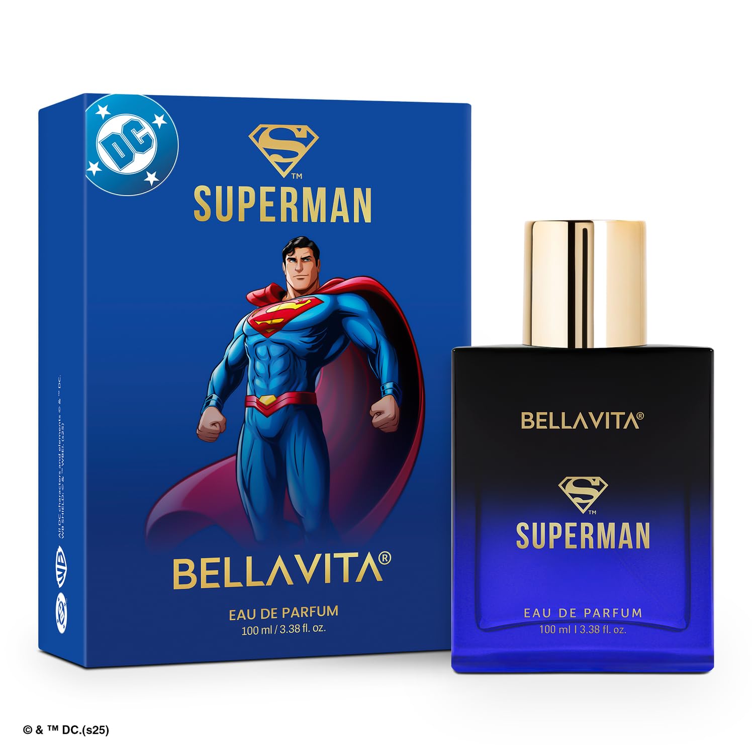 BELLAVITA SUPERMAN | Long Lasting EDP 100ml Perfume for Man | Bergamot, Jasmine and Musk | Premium Fragrance for Men