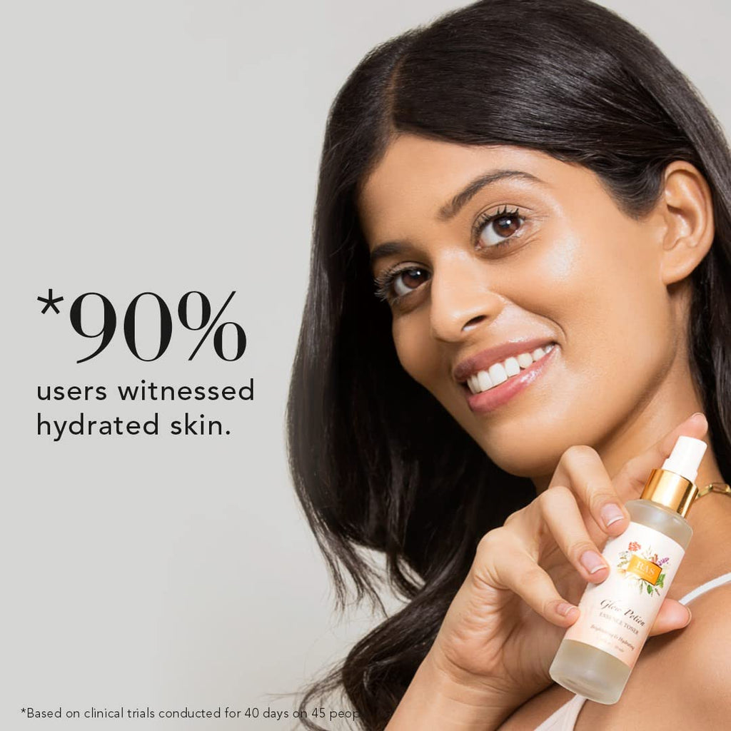 RAS Luxury Oils Glow Potion Essence Toner | Alcohol Free Face Mist | Hydrating & Plumping | With Hyaluronic Acid, Licorice & Niacinamide | Deeply, Soothes Redness & Inflammation | Evens Skin-tone | Vegan, 50ml