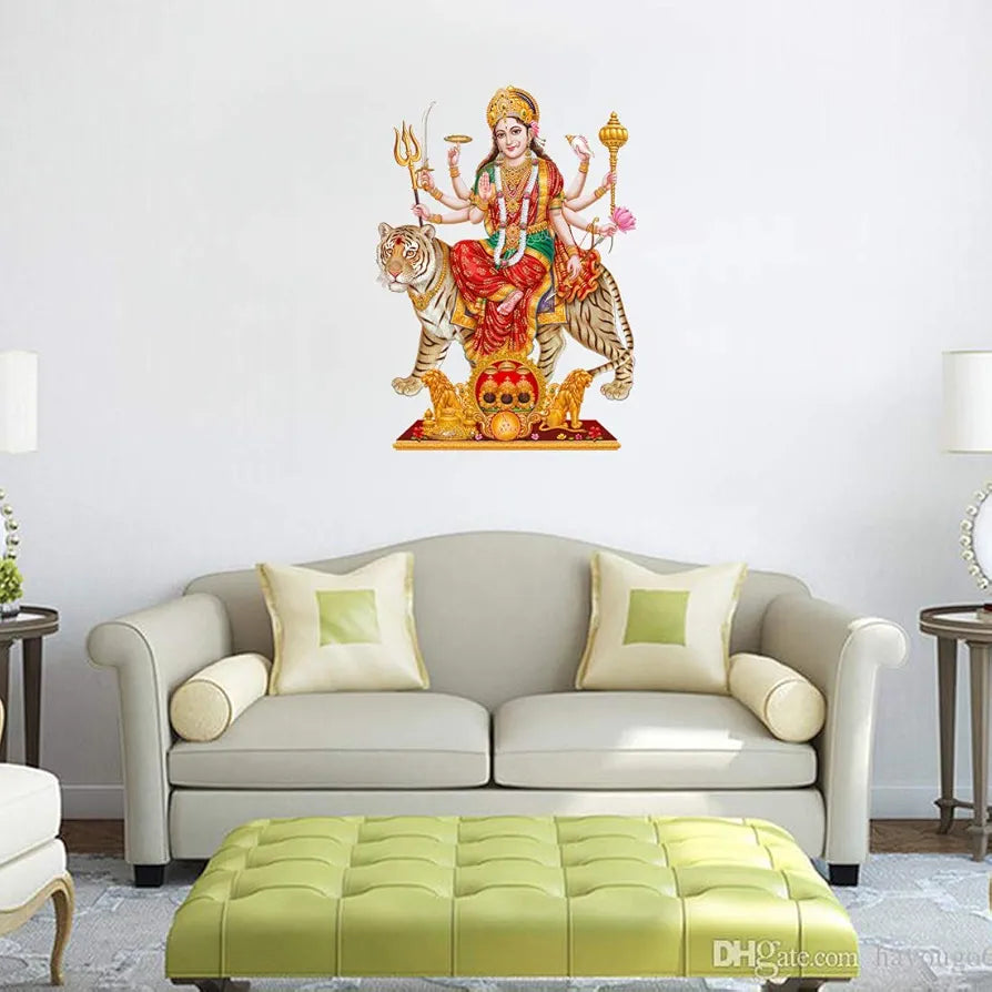 Rangoli White Glossy Vinyl Wall Sticker Premium Self-Adhesive Waterproof Parent-6 Design-16
