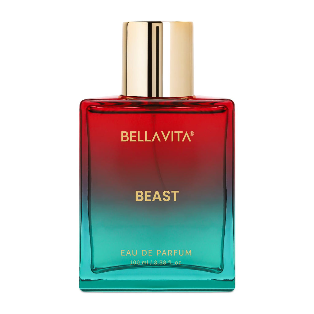 BELLAVITA Beast | Long Lasting EDP | 100ml | Perfume for Man and Woman | Raspberry, Patchouli and Rose | Premium Fragrance for Men and Women