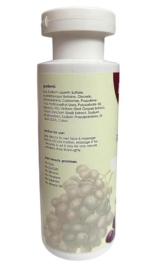 Auriana Cosmetics Red Grape Wine Face Wash - 125 ml