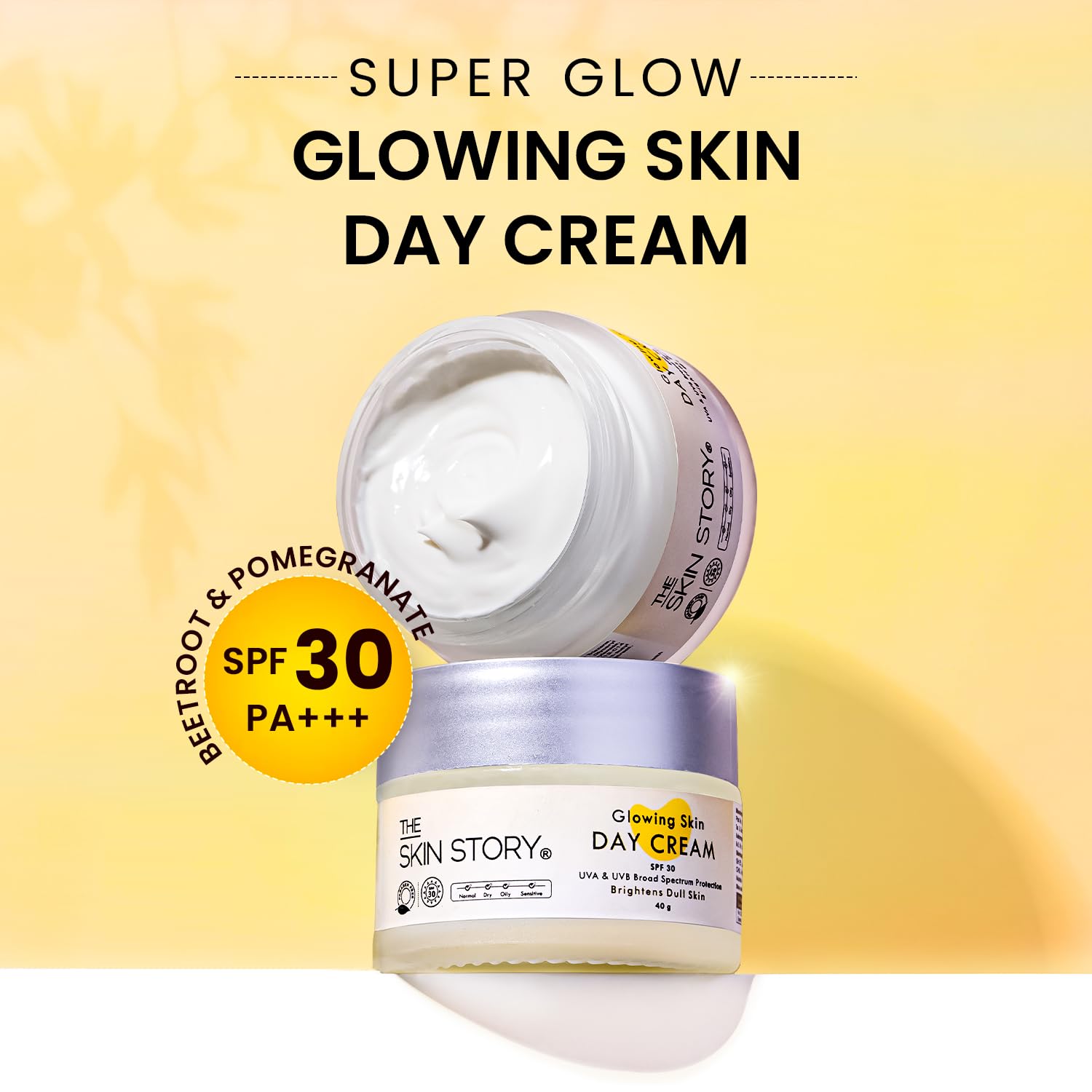 The Skin Story Glowing Skin Day Cream with SPF 30 Sunscreen - 30 ml