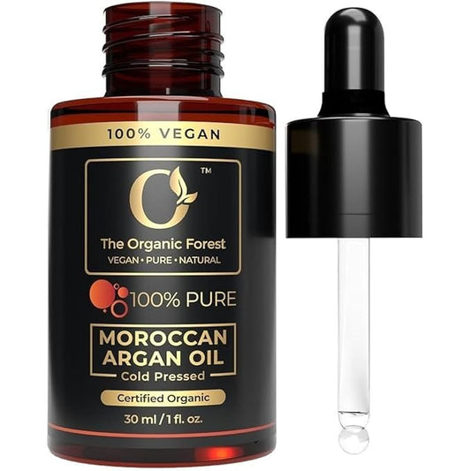 The Organic Forest Organic Argan Oil - Moroccan Oil for Hair and Skin - 30 ml