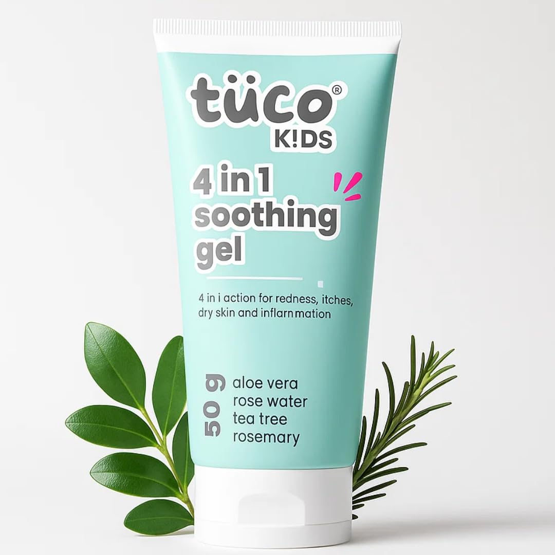 TucoÂ® Anti-Acne Teens Gel Face Cream & Moisturizer | Enriched with Aloe Vera, Tea Tree Oil & Rose Mary | Safe, Hydrates & Soothes Irritated Skin | Used for Dryness & Irritation, Cuts, Sunburn & Bruises | 50 gm