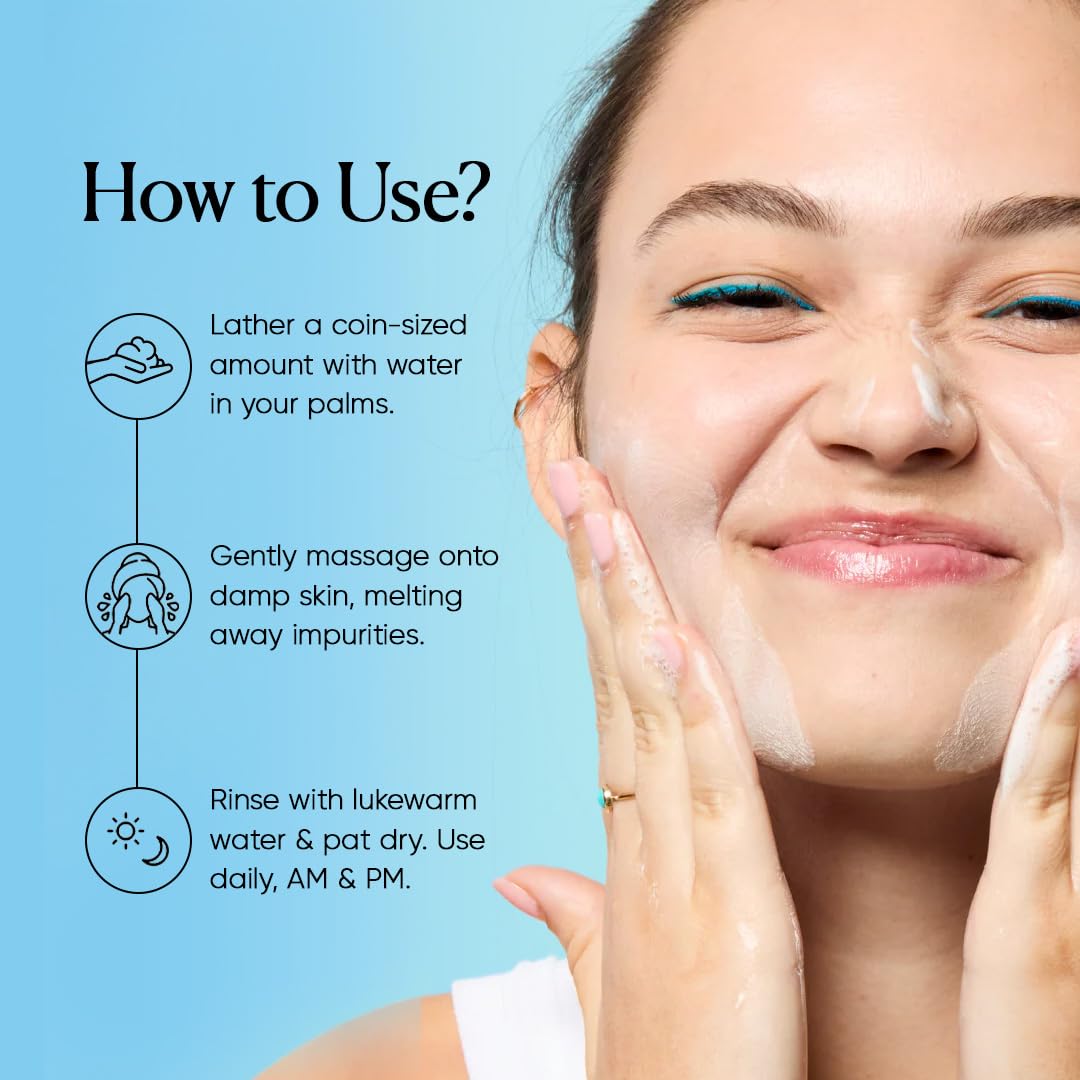 Belif Aqua Bomb Jelly Cleanser 30ML | Hydrating & Gentle Face Wash | Korean Skincare | Makeup Remover for All Skin Types | Vegan & Dermatologically Tested