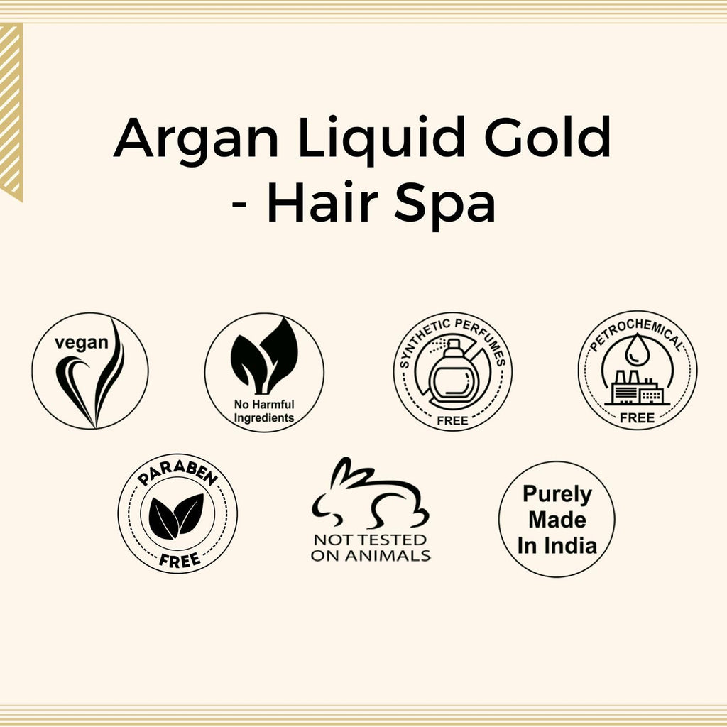 Aroma Treasures Argan Liquid Gold Hair Spa Kit (One Time Use), 100 g