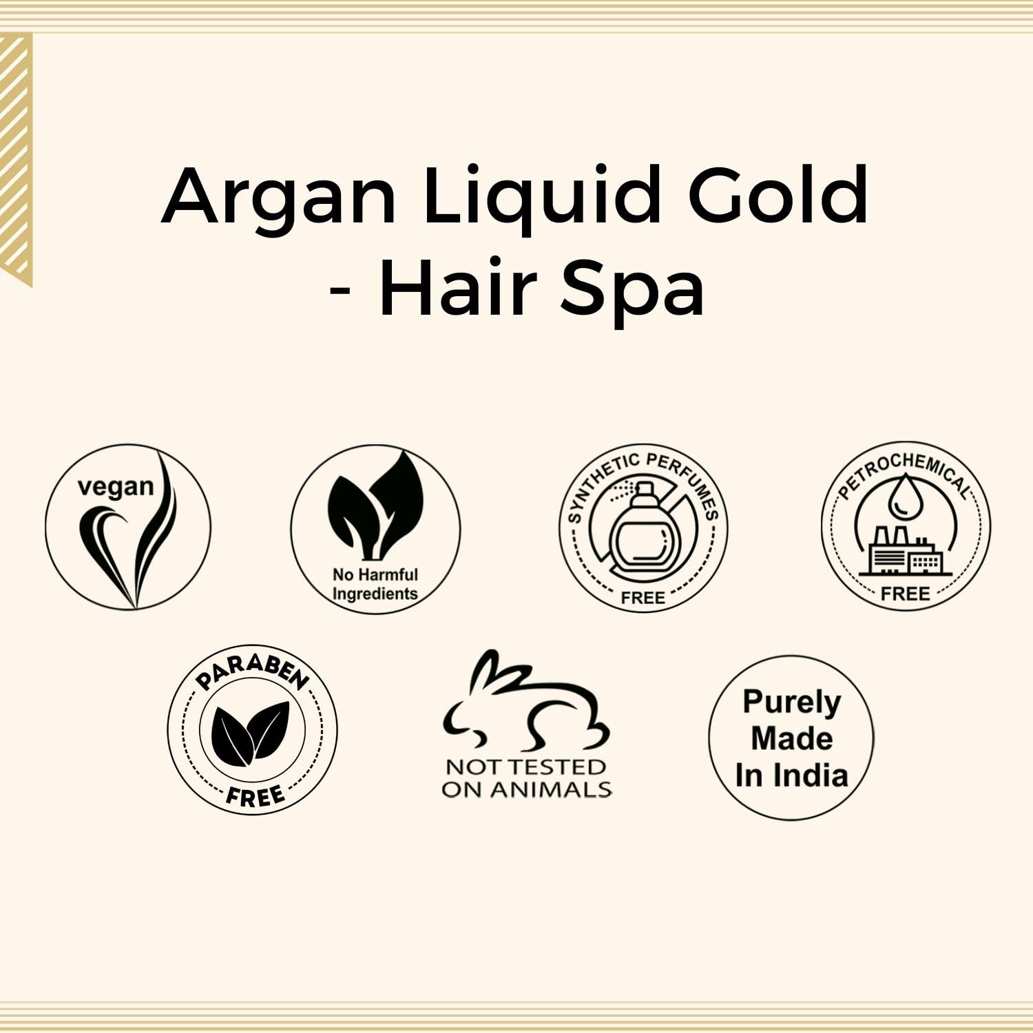 Aroma Treasures Argan Liquid Gold Hair Spa Kit (One Time Use), 100 g