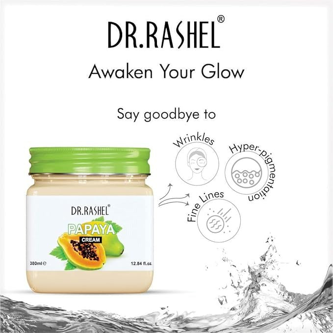 Dr.Rashel Papaya Face And Body Cream For Women and Men - 380 ml