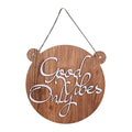 Sehaz Artworks Wooden Wall Hangings Home Décor Items Home Decoration Items GoodVibe-WHT