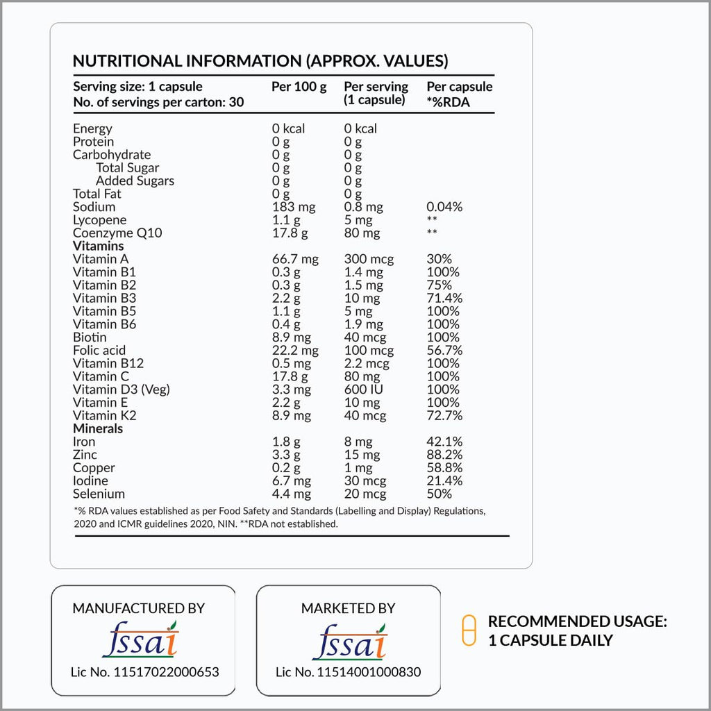 NUTROVA Kerastrength For Men & Women (30 Capsules) With Biotin - Prevents Hair-Fall,Strengthens & Grows Hair With Vitamins A,C,D3,B-Complex,Lycopene Inhibits Hair-Fall Hormone Dht,1 Count