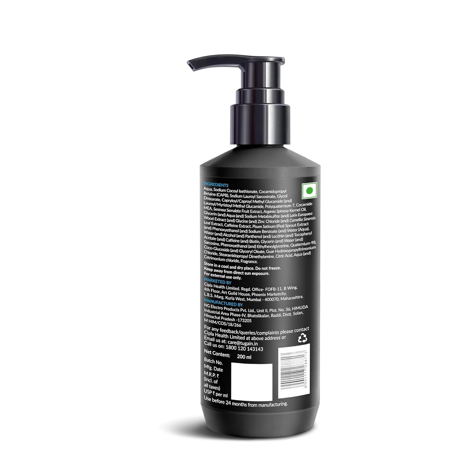 Cipla Hair Fall Control Shampoo with Biotin Caffeine - 200 ml