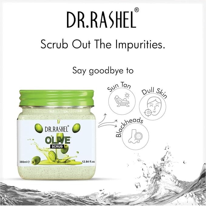 Dr.Rashel Olive Scrub For Face & Body - 380 ml