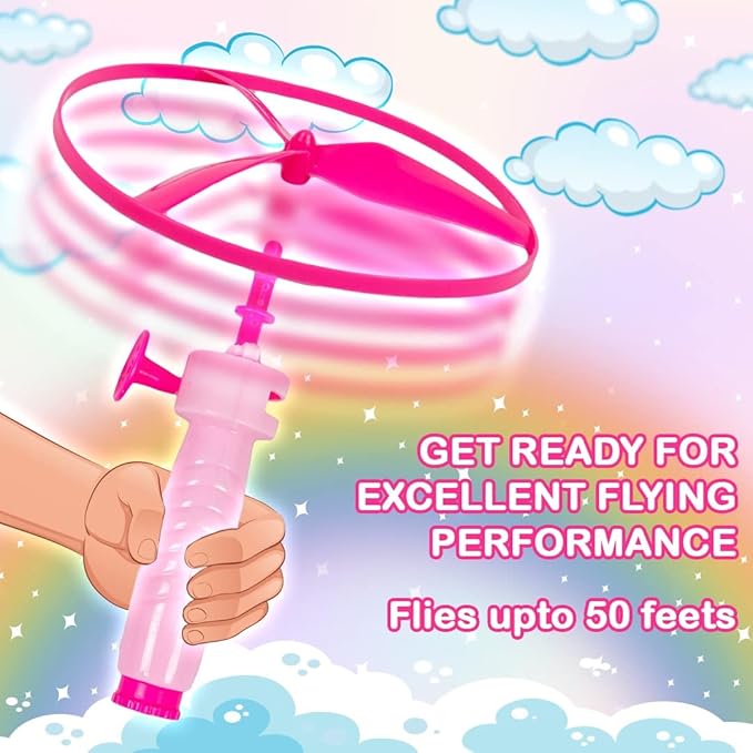 Ratna's Flying Wheele Unicorn 3 in 1 Can Be Used as Space Rocket | Sliding Wall & Spinning Top for Kids | Pink, Purple
