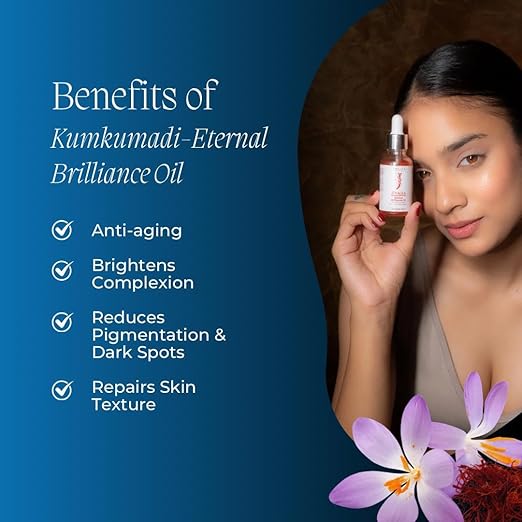 Jivada Kumkumadi Oil tailam Radiates Brightens Moisturises - 30 ml