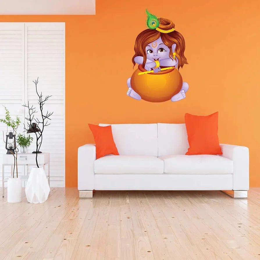 Rangoli White Glossy Vinyl Wall Sticker Premium Self-Adhesive Waterproof Parent-2 Design-20
