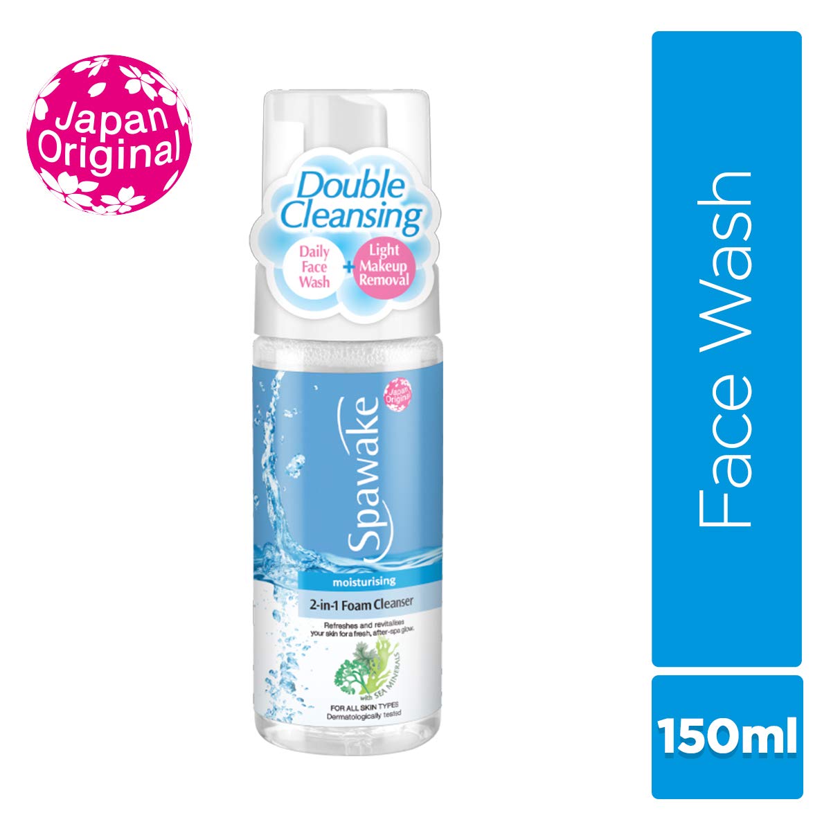 Spawake Moisturising Face Cleanser 2-in-1 Foaming Face Wash - 150 ml
