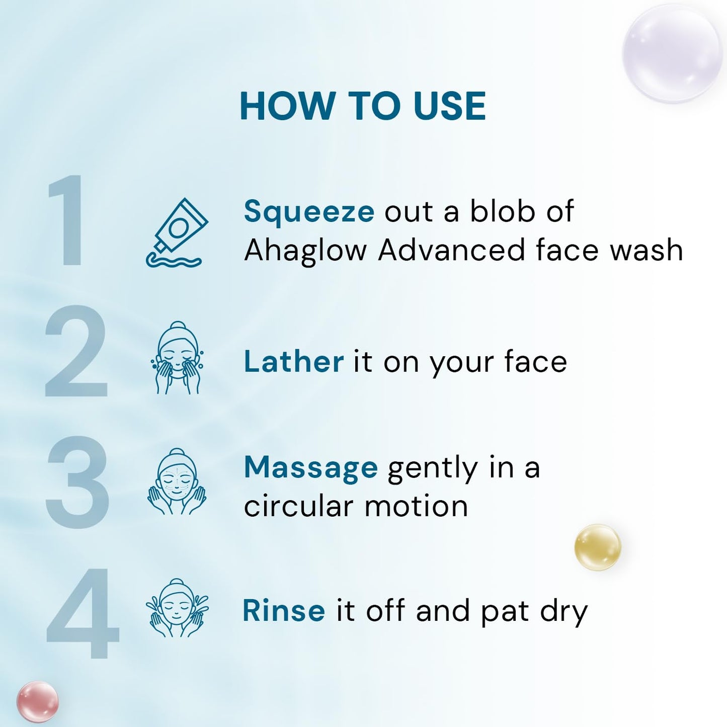 Ahaglow Advanced Face Wash Gel - 100 gms