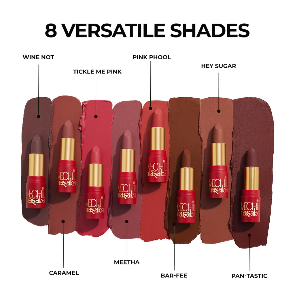 LoveChild Masaba 90s Drip Meetha (Mauve) Luxe-Matte Lipstick with Intense One-Swipe Color Payoff in High-Pigment HD CrÃ¨me Matte Formula, 4gm