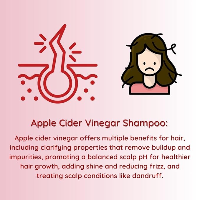 Treezio - Apple Cider Vinegar Shampoo - 250 ml (pack of 2)