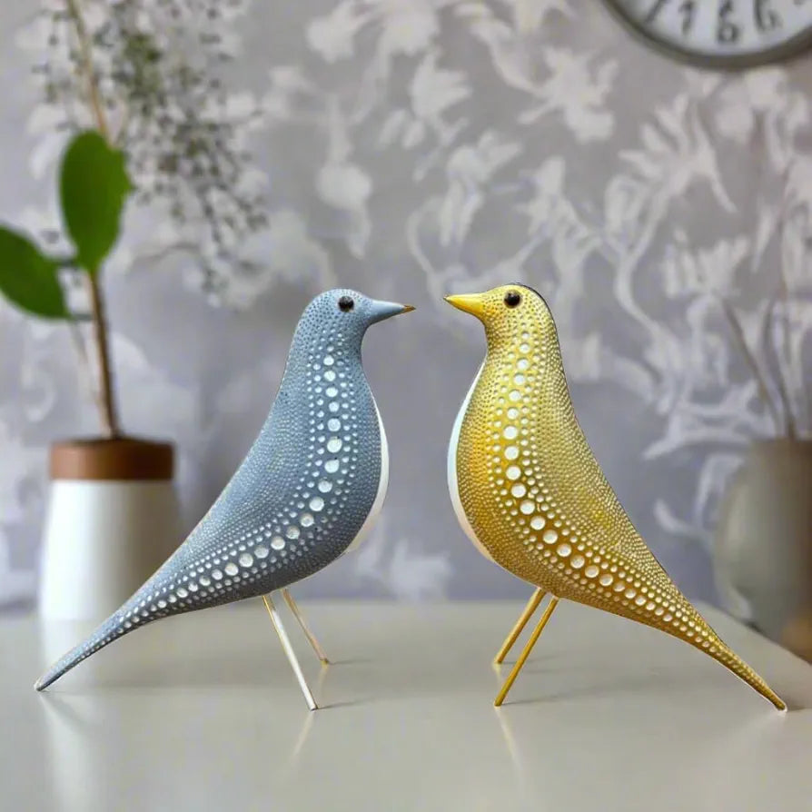 Alila Love Birds Statue Idols Figurine showpiece for Home Decor Living Room Bedroom Set of 2 10 inches